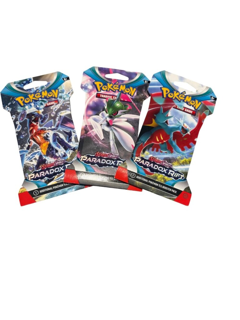 Pokemon Paradox Rift Sleeved Booster Pack Lot of 3 Scarlet Violet Sealed TCG